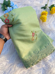 Tussar cotton dobby sarees