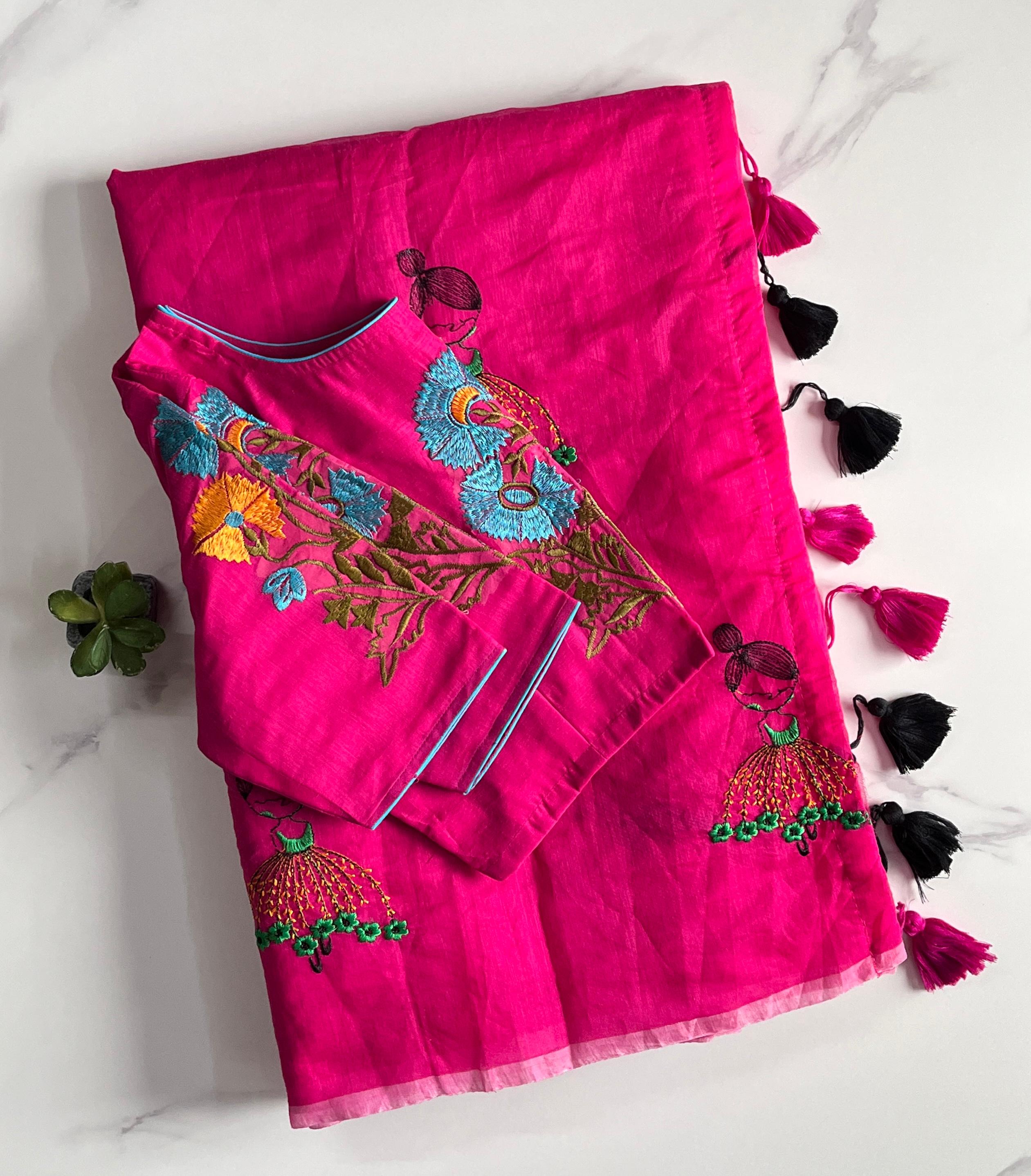 premium Chanderi saree
