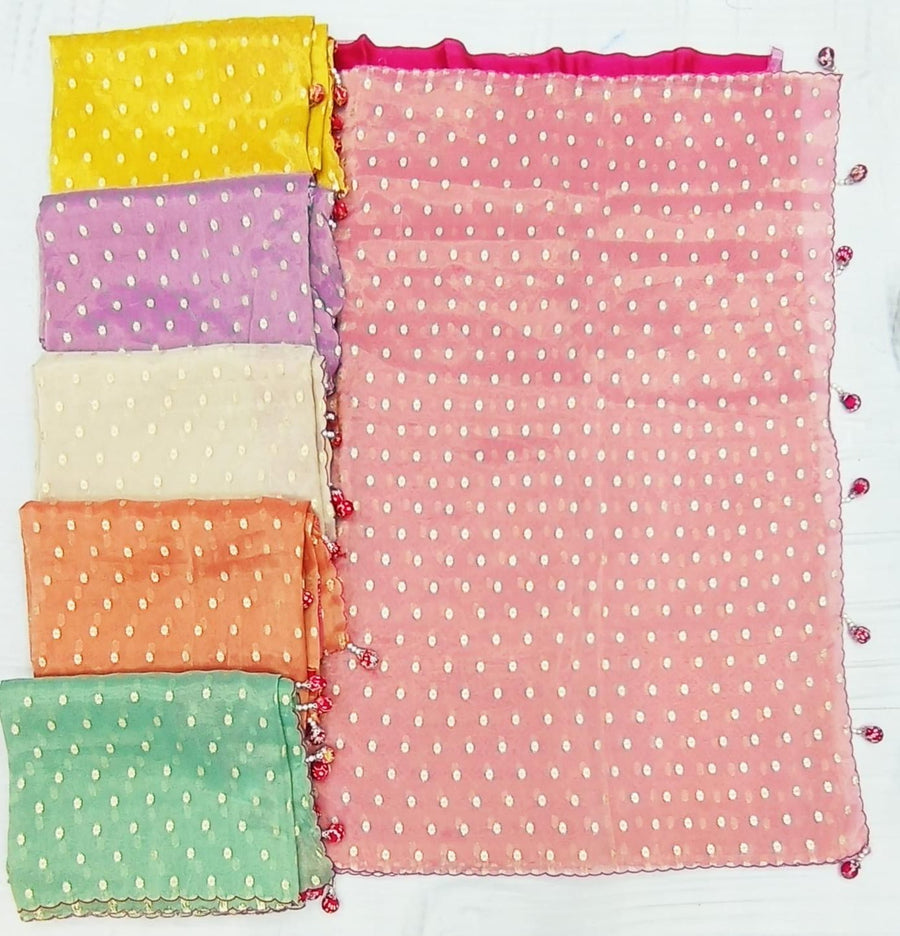 Pure Tissue With Bandini Blouse