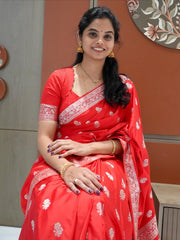 Banarasi mashru katan saree