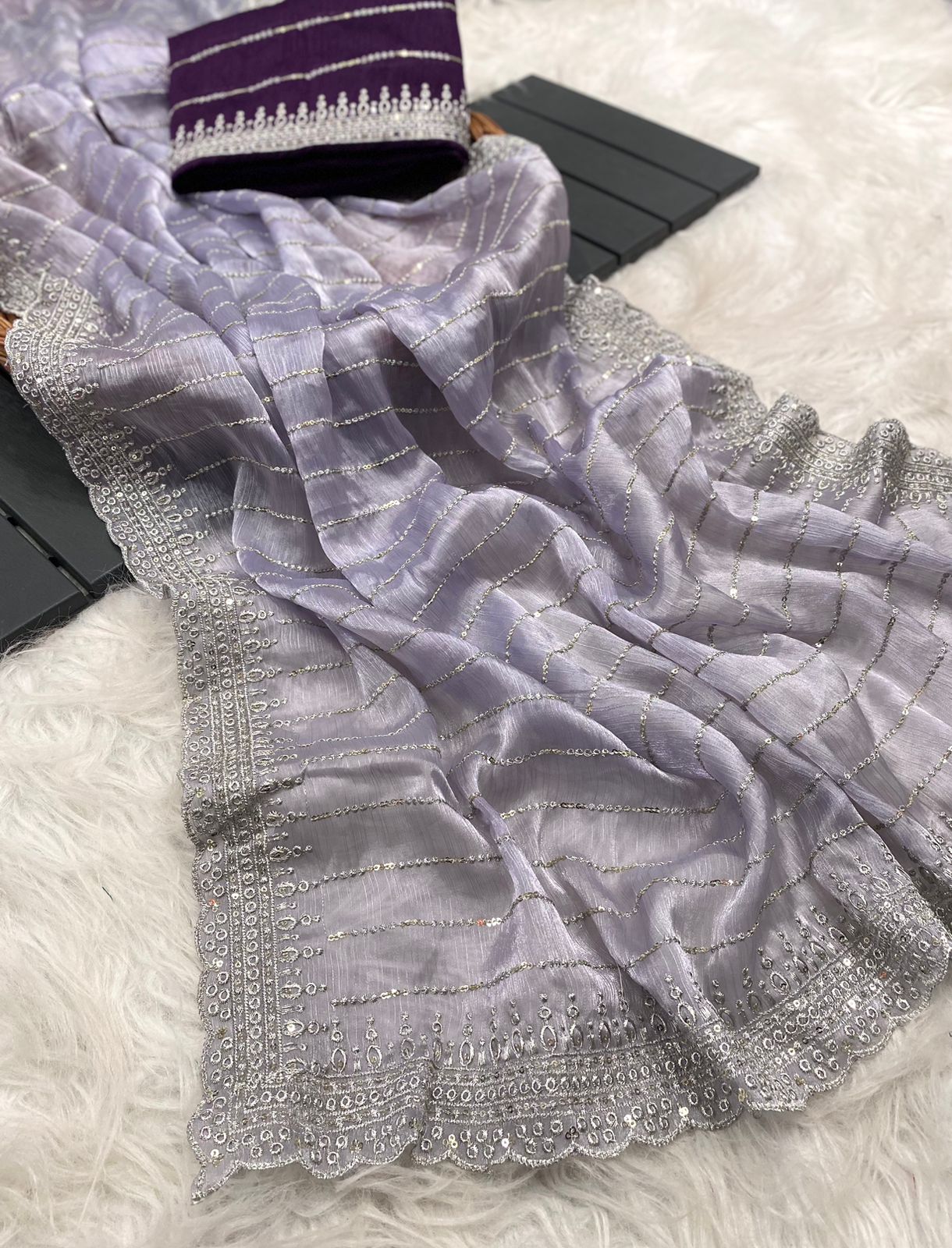 Jimmy Choo Fabric Sarees - Anvitha Collections