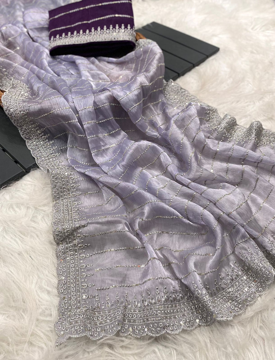 Jimmy Choo Fabric Sarees - Anvitha Collections