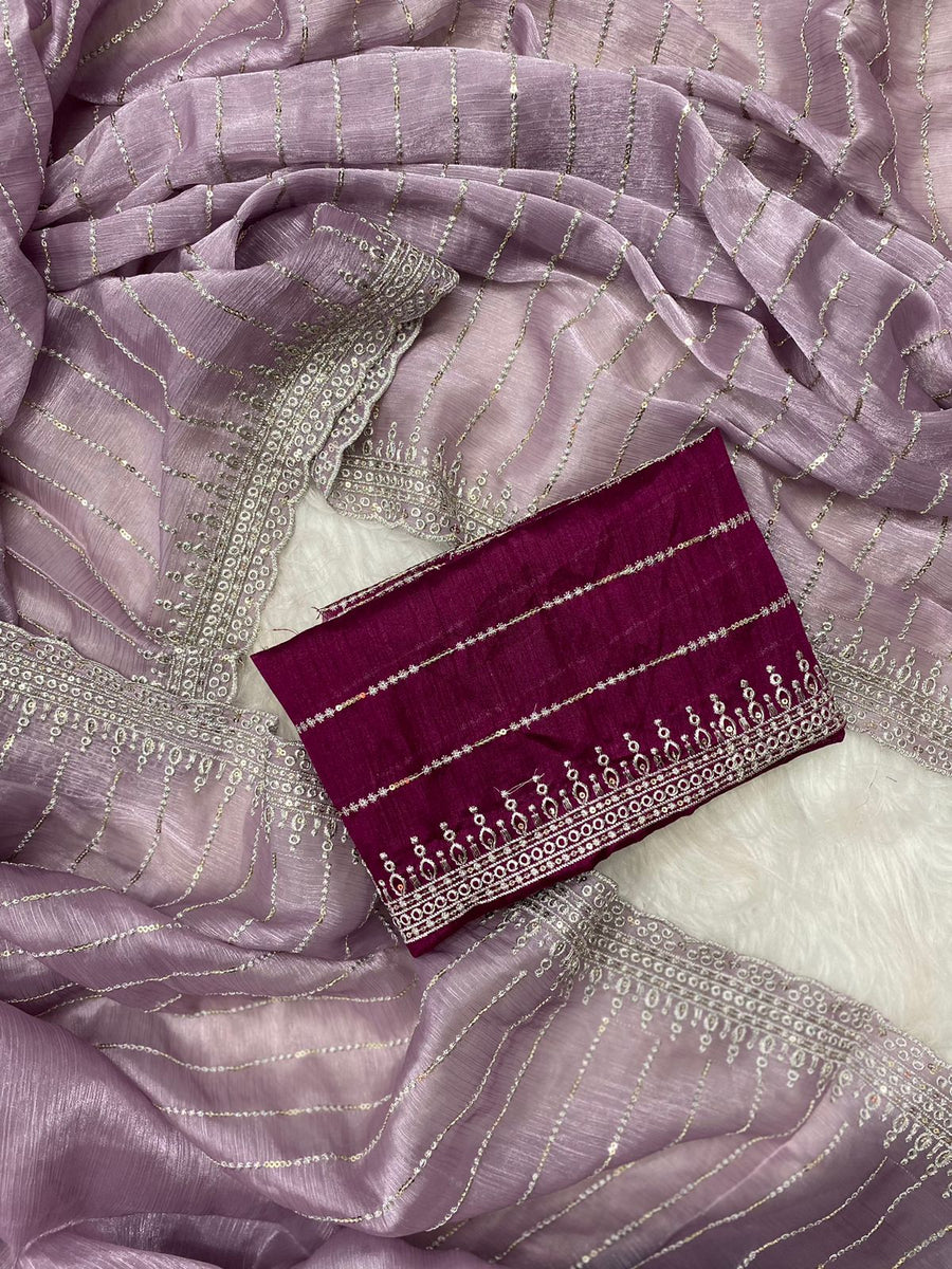 Jimmy Choo Fabric Sarees - Anvitha Collections