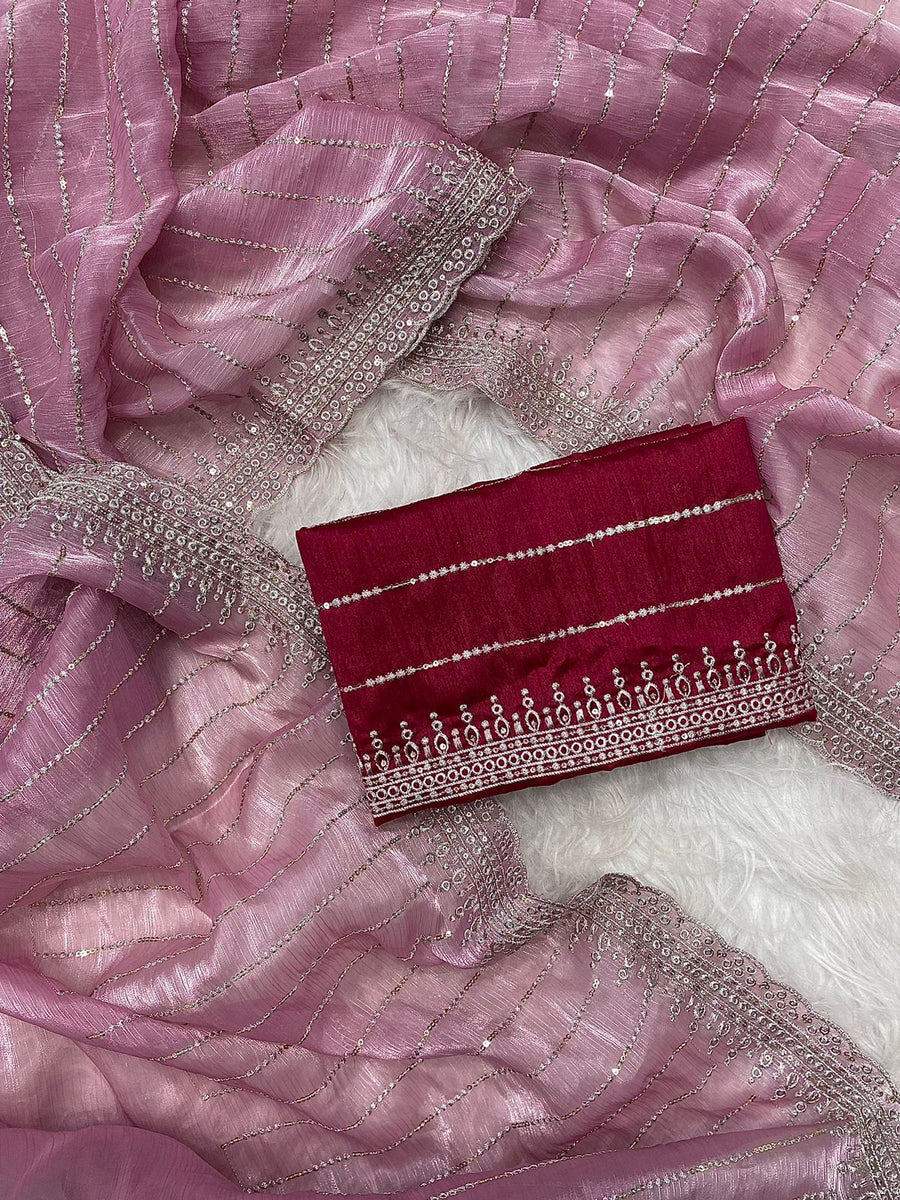 Jimmy Choo Fabric Sarees - Anvitha Collections