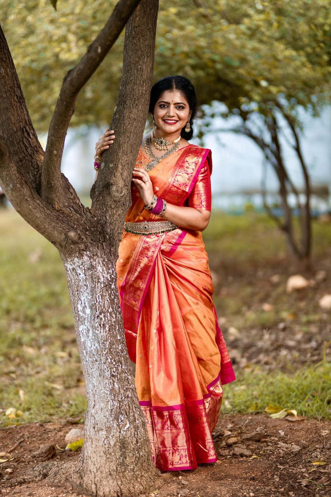 Pure Gadwal Pattu Unsticthed - Anvitha Collections