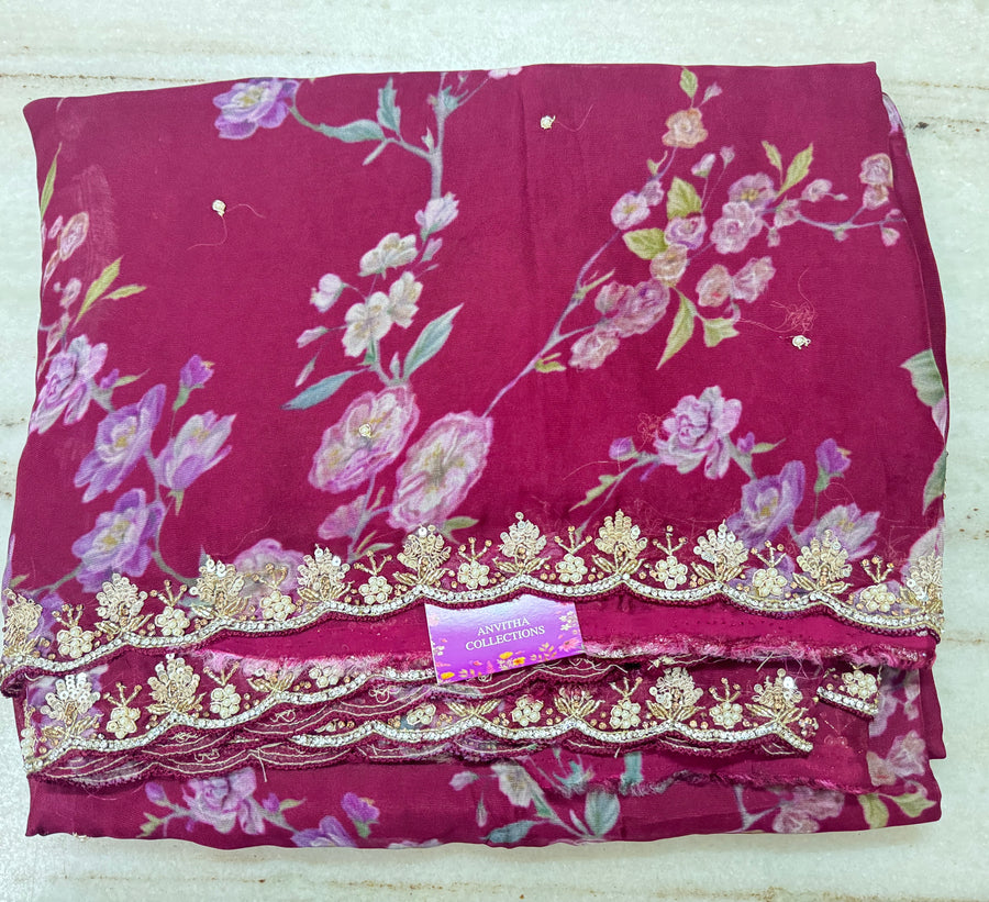 Chiffon Sarees - Anvitha Collections