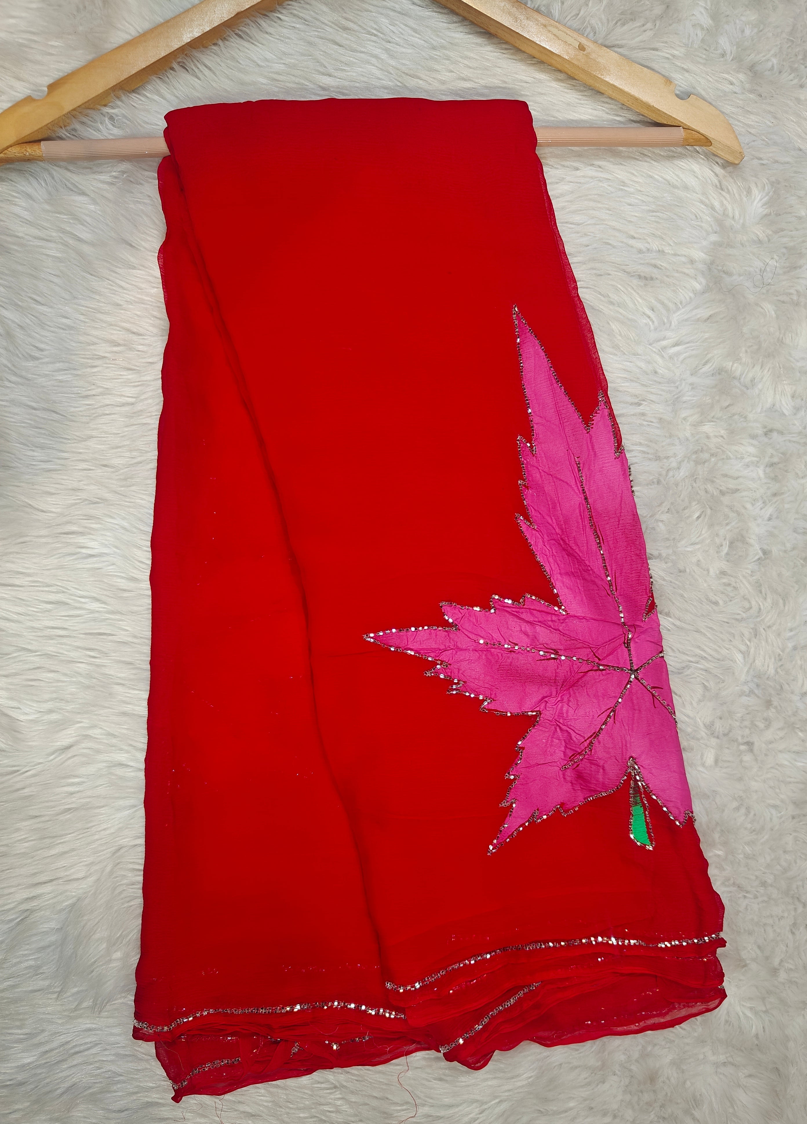 Beautiful Hand Painted Chiffon Sarees