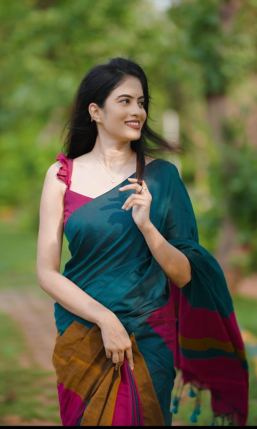 Pure Khadi Cotton Saree