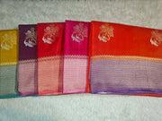 Pure Russian Silk With Contrast Blouse