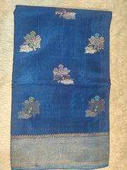 Pure Russian Silk With Contrast Blouse