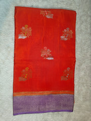 Pure Russian Silk With Contrast Blouse