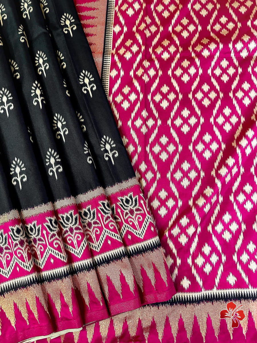 Ikkat Inspired Soft Silk Sarees