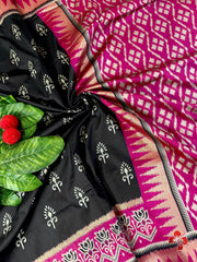 Ikkat Inspired Soft Silk Sarees