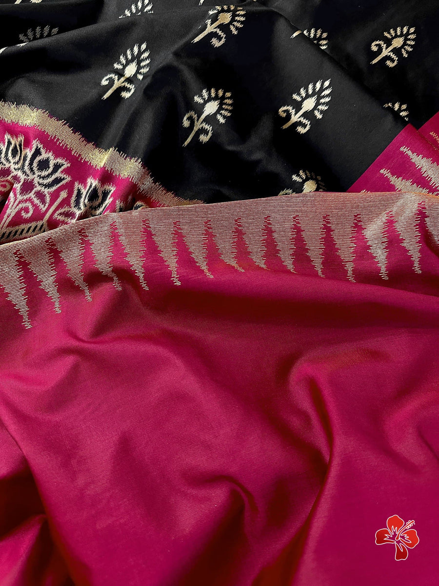 Ikkat Inspired Soft Silk Sarees