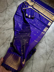 Semi Soft Zari Check silk Saree