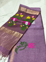Pure Linen Jamdani