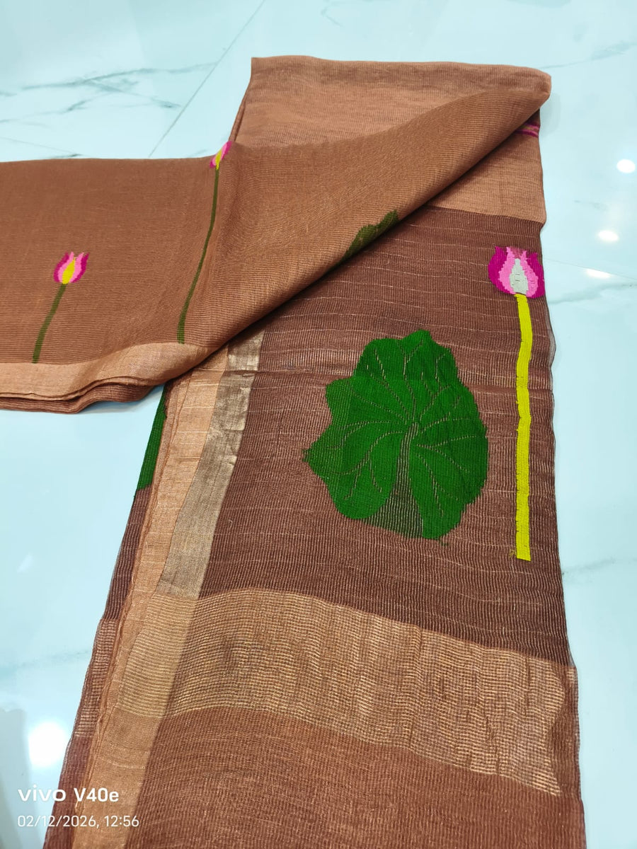 Pure Linen Jamdani