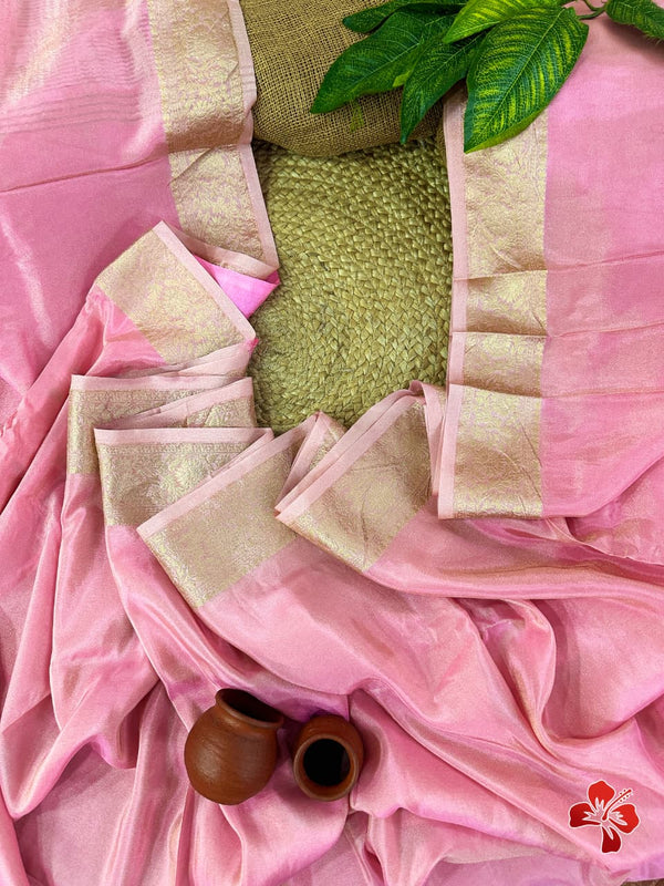 Baby pink saree
