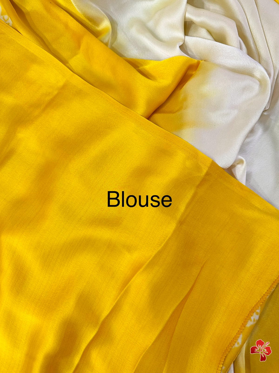 Viscose satin silk saree