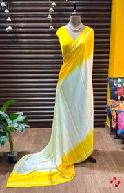 Viscose satin silk saree