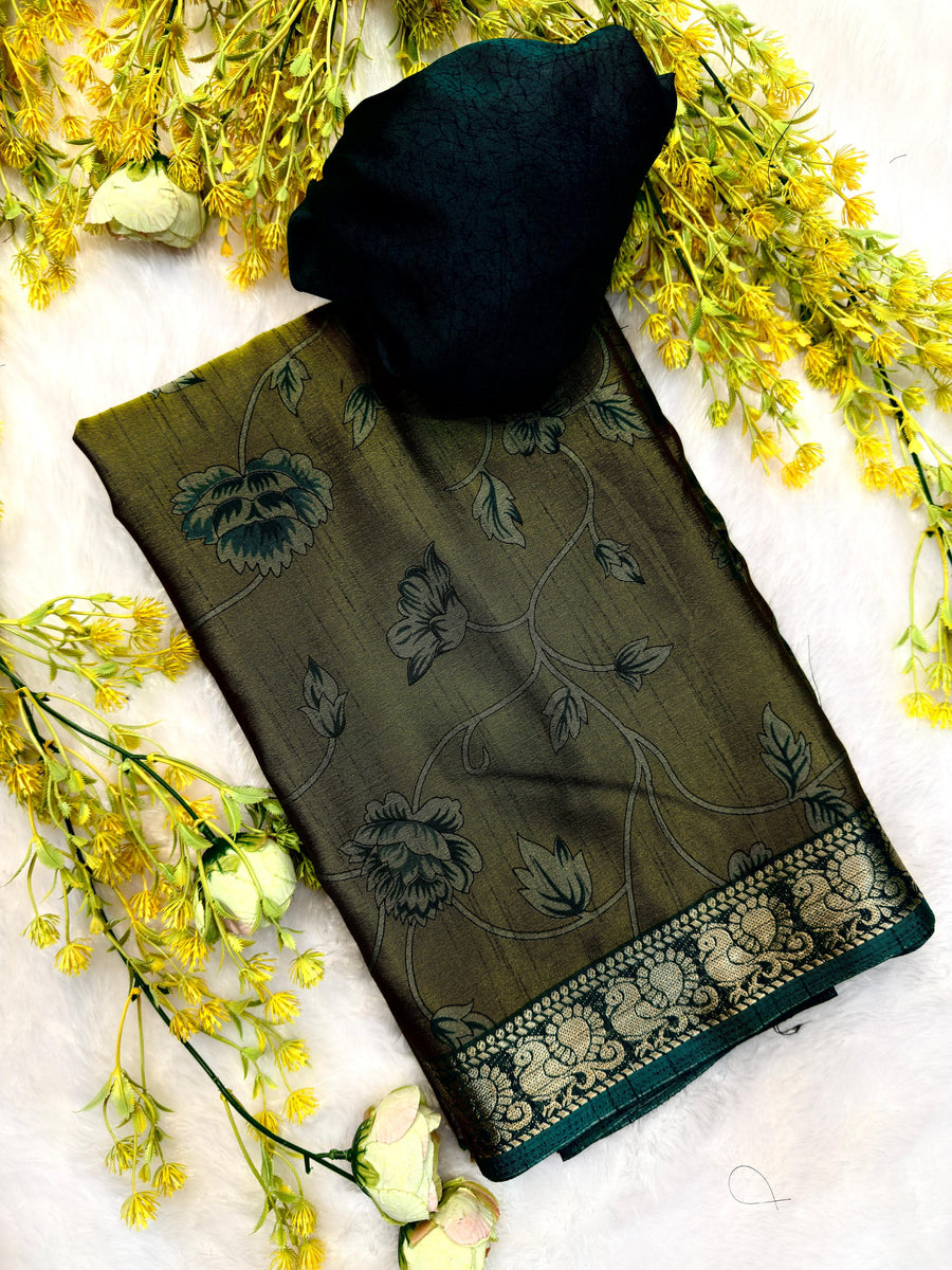 Soft dola silk saree