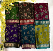 Soft dola silk saree
