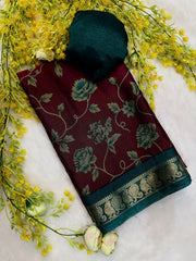 Soft dola silk saree