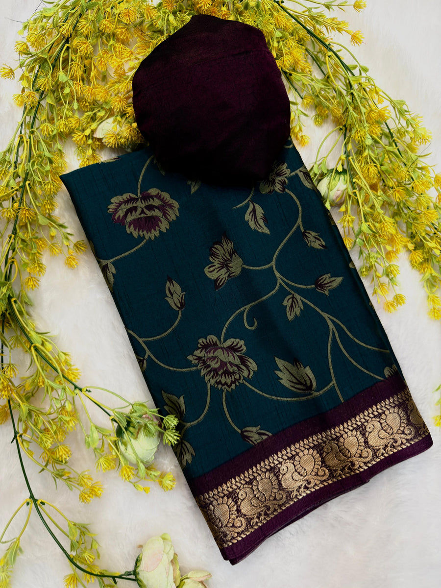 Soft dola silk saree