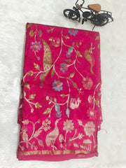 Pure khadi Georgette Sarees