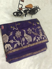 Pure khadi Georgette Sarees