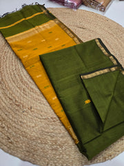 Pure Maheswari handloom Small border butti sarees