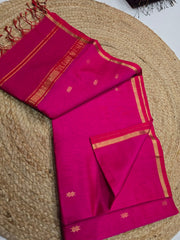 Pure Maheswari handloom Small border butti sarees