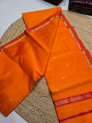 Pure Maheswari handloom Small border butti sarees