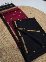 Pure Maheswari handloom Small border butti sarees