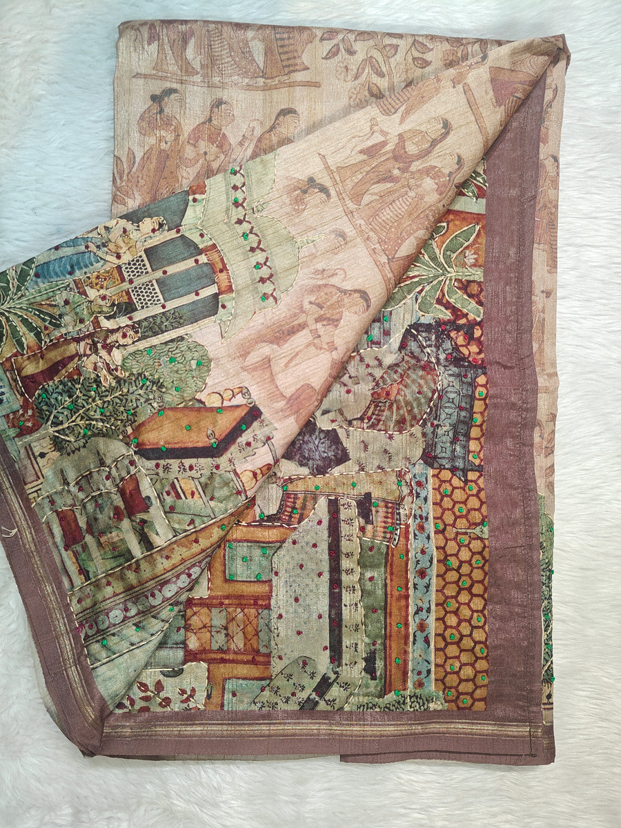 Beautiful Katha Work Sarees