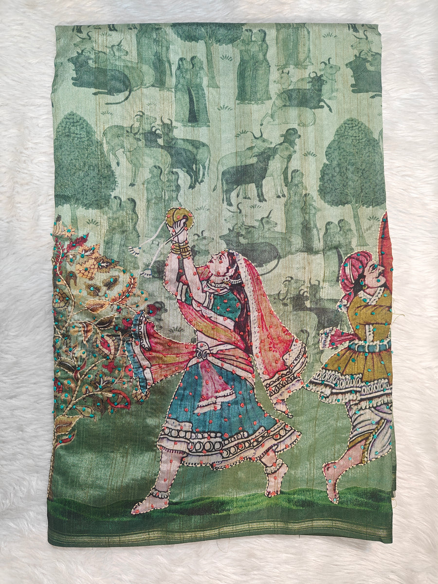 Beautiful Katha Work Sarees