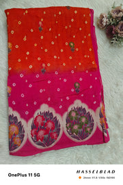 pure Bandhini silk saree
