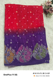 pure Bandhini silk saree