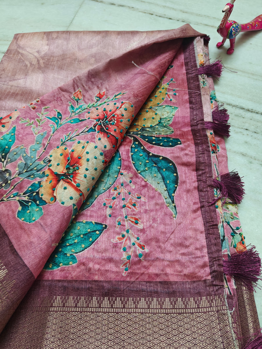 Katha work Sarees