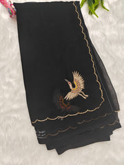 Georgette with hand work