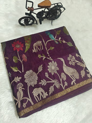 Pure khadi Georgette Sarees