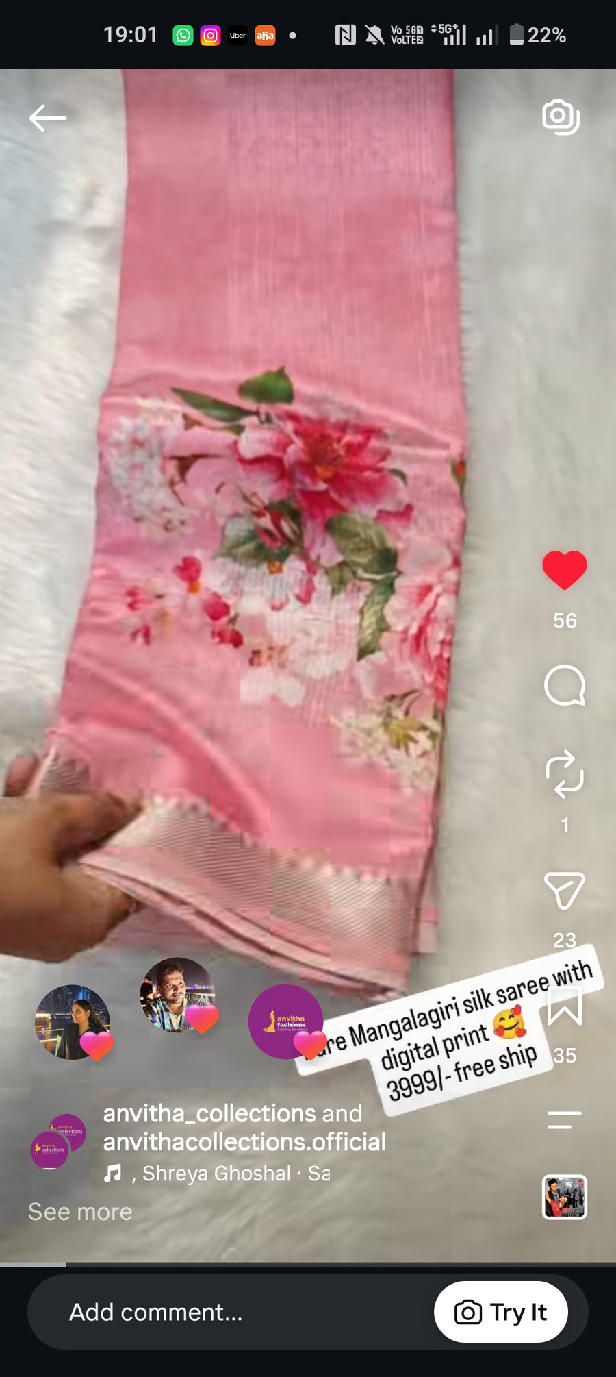 Mangalagiri Silk Digital Print