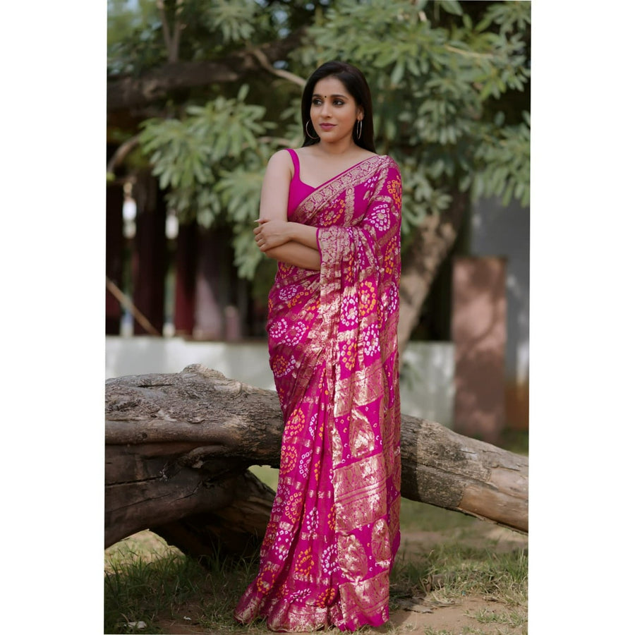 Bandhani Brilliance - Anvitha Collections