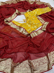 Viscose Georgette Saree - Anvitha Collections