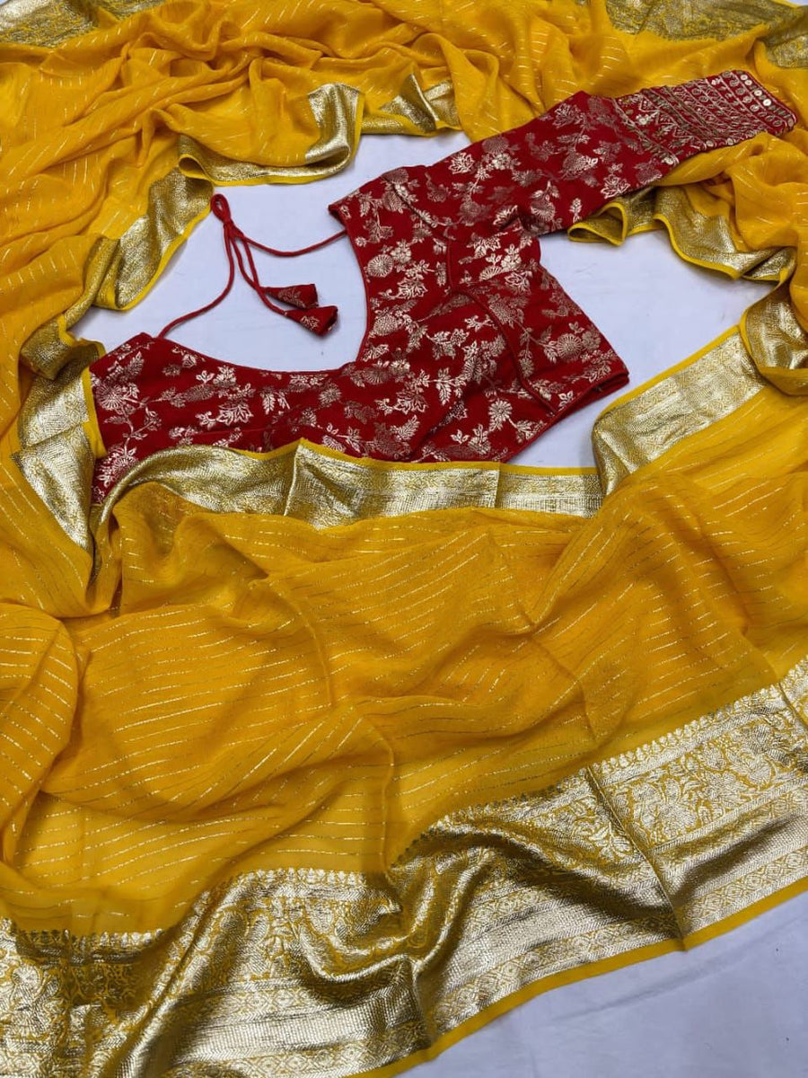 Viscose Georgette Saree - Anvitha Collections