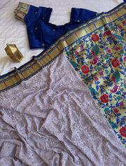 CHIKANKARI + PAITHANI - Anvitha Collections