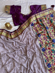 CHIKANKARI + PAITHANI - Anvitha Collections