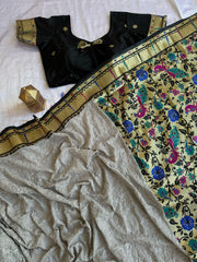 CHIKANKARI + PAITHANI - Anvitha Collections