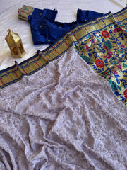CHIKANKARI + PAITHANI - Anvitha Collections