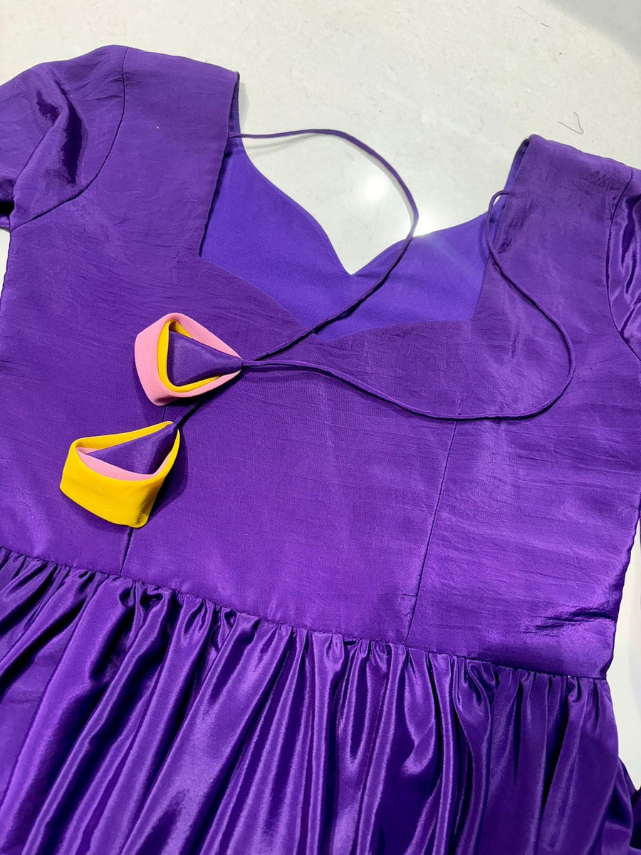 purple gown set